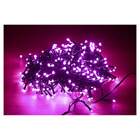 Corrente luminosa 300 LEDs cor-de-rosa para decoração de Natal