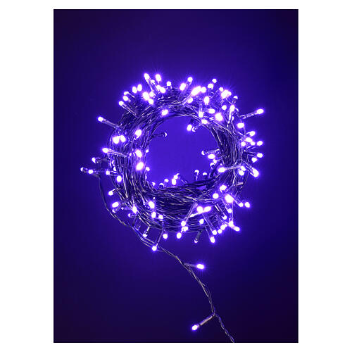Catena luminosa Natale luci color viola 300 LED 1