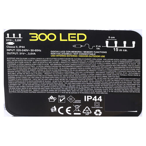 Luzes de Natal roxas com 300 LEDs 5