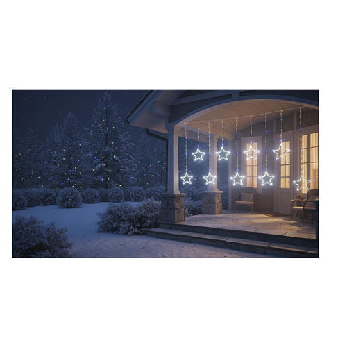 Lichtervorhang „Sternenregen“, 350 Nano-LED, RGB, 360 × 100 cm 5