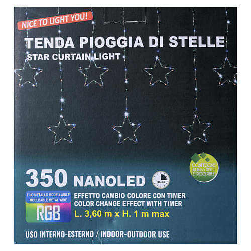 Tenda pioggia di stelle 350 NANOLED RGB 6