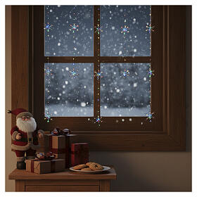 Rideau lumineux pluie de flocons de neige 234 nanoLEDs RGB