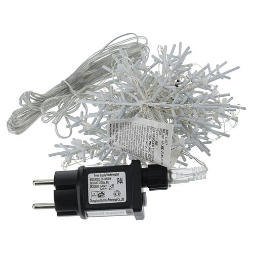 Cortina luminosa chuva de flocos de neve 234 LEDs RGB 7