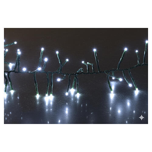 Christmas light chain with 3000 cold white microLEDs 3