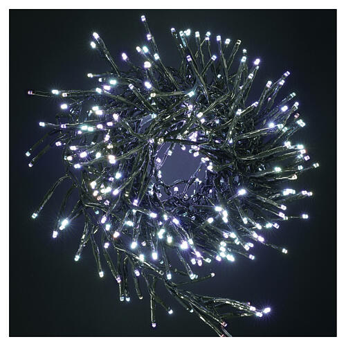 Corrente luminosa natalícia 3000 microLEDs luz fria 1