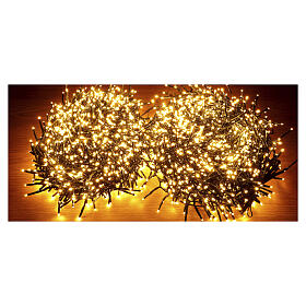 Corrente luminosa 3000 LEDs luz quente de Natal