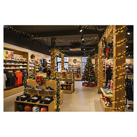 Corrente luminosa 3000 LEDs luz quente de Natal