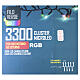 Christmas Cluster light chain, 3000 RGB LEDs s9