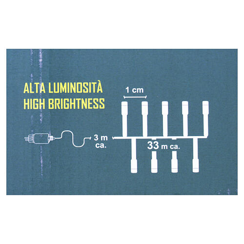 Luzes de Natal aglomeradas 3000 LEDs RGB 5