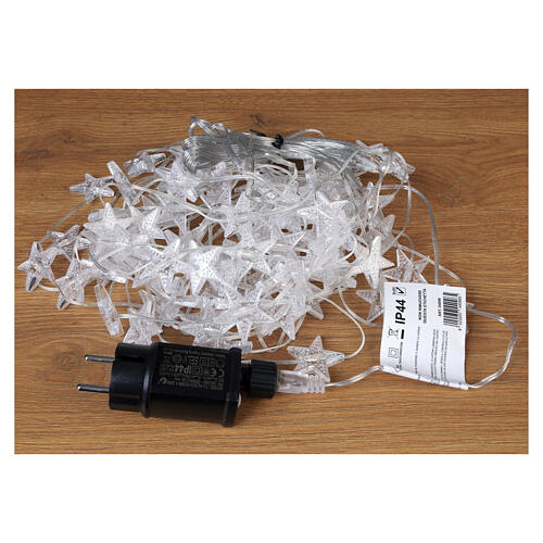 Lichtervorhang mit Sternchen, 100 Nano-LED, warmweiß 7