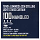 Illuminated curtain with 100 warm white nanoLED stars s6