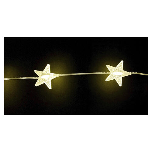 Cortina luminosa com estrelinhas 100 nanoLEDs luz quente 4