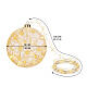 Decoración esfera vidrio 80 LED luz cálida 20 cm para interior s3
