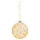 Glass decorative sphere with 80 warm white LEDs, 20 cm for indoor use s4