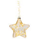 Estrella luminosa 70 LED blanco cálido vidrio 20 cm para interior s2