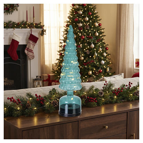 Indoor LED tree with 15 micro LEDs, warm white, 14 in 2