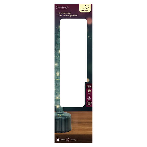 Árvore de luzes decorativa 20 micro LEDs luz quente 40 cm para interior 4
