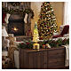 Indoor LED tree with 15 warm white micro LEDs, 14 in, glass s2