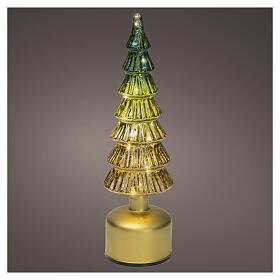 Árvore decorativa luminosa 15 micro LEDs luz quente 35 cm para interior