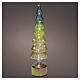Albero natalizio luminoso 20 micro LED luce calda 40 cm per interno s1