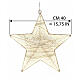 Étoile lumineuse en tissu 156 LEDs blanc chaud 40 cm pour intérieur s3