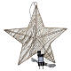Étoile lumineuse en tissu 156 LEDs blanc chaud 40 cm pour intérieur s5