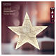 Decorative fabric star, 248 warm white LEDs, 24 in, INDOOR s4