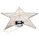 Decorative fabric star, 248 warm white LEDs, 24 in, INDOOR s5