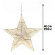 Étoile décorative tissu 248 LEDs lumière chaude 60 cm pour intérieur s3