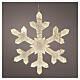Copo de nieve tejido luminoso 604 LED blanco cálido 60 cm uso interior s4