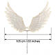 Angel fabric wings with 1064 warm white LEDs, 65 in, for indoor s3