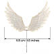 Angel fabric wings with 1064 warm white LEDs, 65 in, for indoor s3