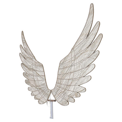 Fabric angel wings 1064 LEDs warm white 164 cm indoor use 6
