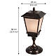 Lighted lantern, 95 warm white LEDs, flame effect, 25x10x10 in, indoor/outdoor s3