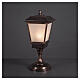 Lanterna luminosa int/ext 95 LEDs luz branca quente efeito chama 60x25x25 cm s1