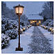 Lampadaire lumineux 95 LEDs lumière chaude effet flamme 160x25x25 cm pour extérieur s2