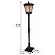 Lampione luminoso 95 LED luce calda effetto fiamma 160x25x25 cm per esterno s3