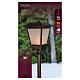 Lampione luminoso 95 LED luce calda effetto fiamma 160x25x25 cm per esterno s4