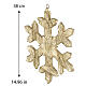 Luminous white fabric snowflake 410 LEDs warm light 40 cm indoor s3