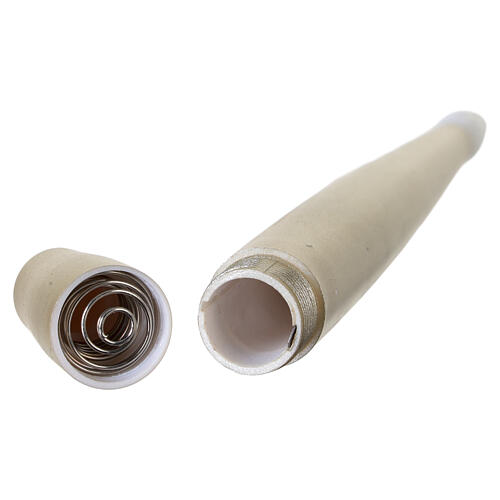 Set de 10 bougies LED suspendues dorées effet flamme télécommande lumière blanc chaud 15x2 cm pour intérieur 5