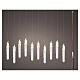 Set of 10 white floating LED candles, warm white light with wand, 7x1 in, indoor s1