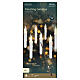 Set of 10 white floating LED candles, warm white light with wand, 7x1 in, indoor s5