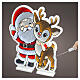 Infinity Lights Santa Claus and Reindeer, 504 multicolored LEDs, 55x45 cm, indoor use s1