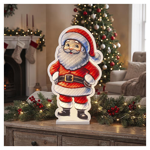 Père Noël multicolore Infinity Lights 350 LEDs 55x35 cm pour intérieur 2