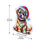 Infinity Lights Christmas puppy, 375 multicolour LEDs, 16x14 in, for indoor use s3