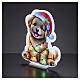 Infinity Lights Christmas puppy, 375 multicolour LEDs, 16x14 in, for indoor use s5