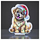 Figura luminosa filhote de Natal Infinity Lights 375 LEDs multicoloridos 40x35 cm para interiores s1