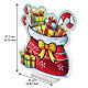 Infinity Lights Christmas gift sack, 453 multicolour LEDs, 22x22 in, for indoor use s3