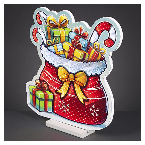 Infinity Lights Christmas Gift Sack, 453 multicolored LEDs, 55x55 cm, indoor use 1