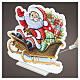 Infinity Lights Christmas Santa on Sleigh, 696 multicolored LEDs, 55x55 cm, indoor use s1